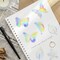 Wrapables Waterproof Transparent Holographic Glitter PET Butterfly and Leaf Stickers for Scrapbooking, Stationery, Journaling, Water Bottles, Phones, Laptops (100pcs)